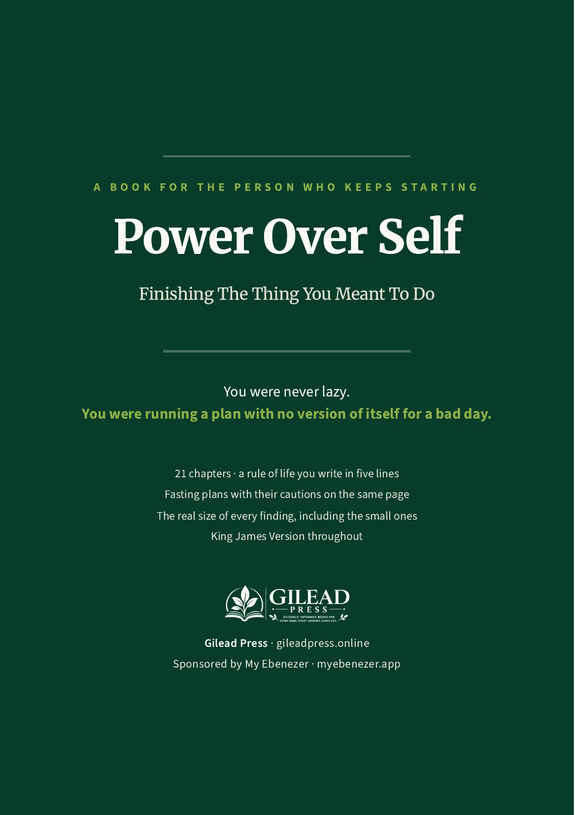 Power Over Self: Finishing The Thing You Meant To Do